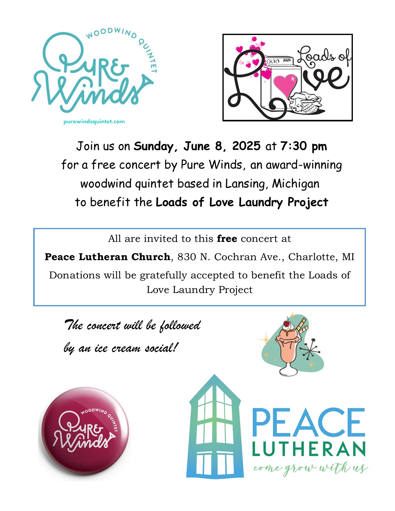 Pure Winds concert June 8 2025